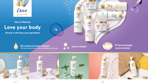 Dove Body Love 'New at Walmart' Showcase